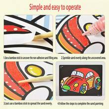 1 Set DIY Manualidades Creativas de Arte Mágico de Dibujos Animados, Incluye de Colores Múltiples y 12/24 Tableros de Pintura, Temas de Vehículos y Animales, Regalo Ideal para Cumpleaños o Fiesta