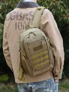 Mochila Tática MOLLE Mochila Rucksack, Mochila Tática de Assalto de Equipamentos para Caça, Camping, Trekking, Esporte, Pequena Mochila de Camping