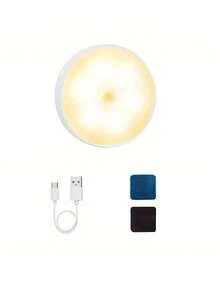 1pc LED Wireless Motion Sensor Wall Light, Rechargeable Night Light, Auto On/Off For Kitchen, Bedroom, Living Room, Corridor, Bathroom, Room Decor, Christmas Lights, Lamp Shade, Bedroom Decor, Christmas Decorations, Living Room, Projector, Bedroom Wall Lamp, Lighting, LED Lights, Fairy Lights, Christmas Gift, Home Decor, Christmas - Sensor Night Light - View 14