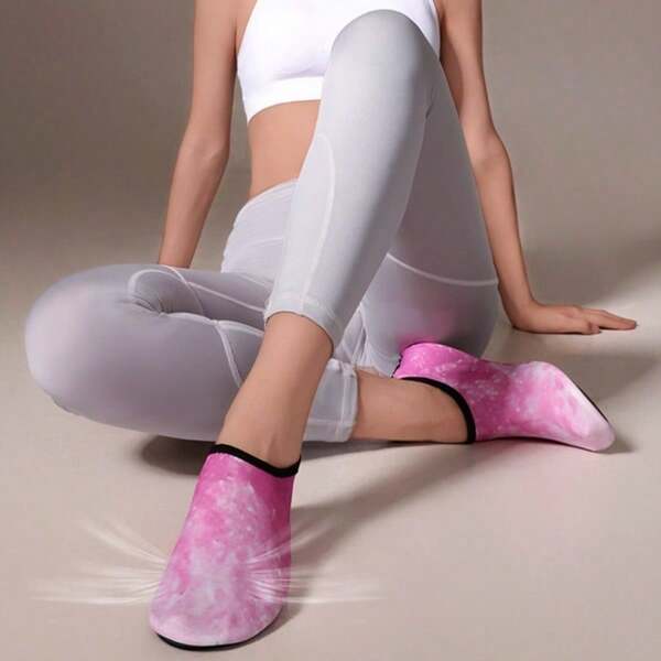 Indoor Fitness Shoes, Yoga Shoes, Women's Aerobics Training, Skipping Rope Dancing, Silent And Non Slip Home Soft Soled Beach Sports Shoes