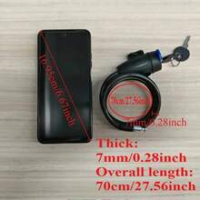 1 件重型摩托车链锁 - 坚固的铁金属，防盗，带 2 把钥匙，加固自行车安全配件，抛光表面，手动控制，适用于摩托车、自行车、户外使用，时尚的金属设计，耐用的金属结构