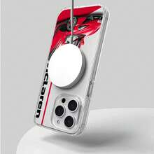 Custodia per telefono SuperCar M- per iPhone Plus 11 13 12 14 15 16 Pro Max, guscio trasparente con copertura senza fili magnetica Magsafe