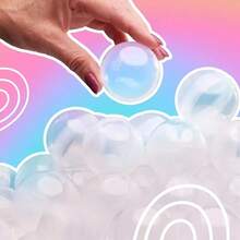 10 Stück leere, klare runde Kapseln für Spielzeug-Kaugummiautomaten, Plastikbehälter als Überraschung für Partygeschenke, Preise, Verkaufsautomaten, runde klare Behälter - Verschiedenfarbig - Übersicht 9