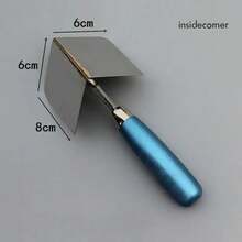 Herramienta para esquina de paneles de yeso, cuchillo para esquina exterior/interior, paleta de esquina de acero inoxidable de 8x6cm para paneles de yeso, 1. LRDJ - esquina exterior - Ver 5