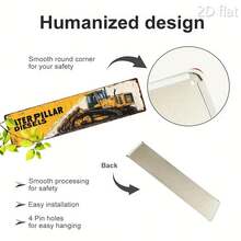 LC, 2D Flat, 1PC, Vintage CATERPILLAR DIESELS Metal Tin Sign, Novel Street Scene Sign, Home Decor, Room Decor, Restaurant Decor, Bar Decor, Cafe Decor, Garage Decor, Farmhouse Decor, 4 * 16inch - Nhiều màu - Xem 6