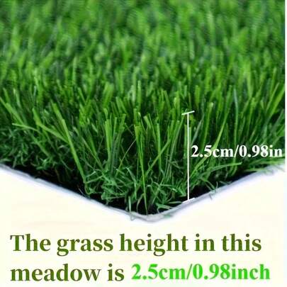 1 Roll Luxury Artificial Grass - Realistic Soft Outdoor Carpet, High Density Artificial Lawn Turf, Suitable For Garden, Wedding, Patio, Pet Training, Playground - Low Maintenance Weather-Resistant, Ideal For Backyard, Balcony, Rooftop, Camping Decor, Natural Look, Easy Installation, Home Gardening, Durable Material, Wedding Decoration