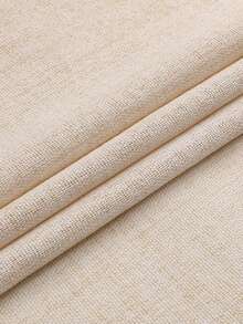 1 件/2 件现代纯色遮光窗帘，带顶部环圈，透明薄纱窗帘，适用于客厅、卧室，过滤隐私并平衡光线的垂直窗帘 - 米色 - 查看 5