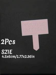 1/2Pcs Custom Pet Tank Name Sign - Personalize With Name & Text, Perfect For Reptiles, Arachnids, Amphibians & Fish, Stylish & Unique, Ideal For Pet Lovers