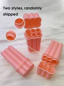 1 pieza Estuche de cigarrillos con tapa abatible integrado con 4 ranuras y compartimento para encendedor, diseño portátil conveniente (empaquetado en caja de regalo) - Rosa - Ver 4