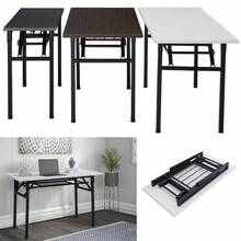 80/100cm Folding Computer Desk Home Office Laptop Table Study Read Writing Desk - White - View 9