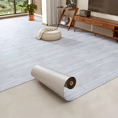 1 rollo de suelo vinílico autoadhesivo con textura de grano de madera vintage - Baldosas de lujo de vinilo autoadhesivas, resistentes a arañazos e impactos, fáciles de limpiar, para suelo de bricolaje en el hogar, oficina, cocina, baño, rollo grande de 300cm x 40cm, material de PVC duradero, suelo autoadhesivo extraíble y adecuado para uso en interiores, ideal para proyectos de bricolaje, papel tapiz, pegatinas de pared, decoración de habitaciones