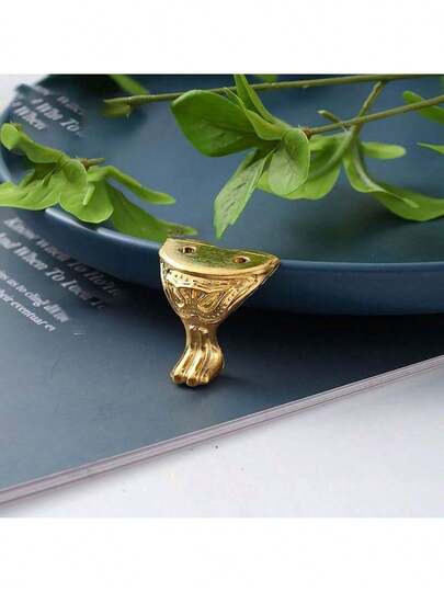 1pc/12pcs Metal Corner Protectors, Furniture Sofa Bed Leg Decorative Edge Feet Support Bracket