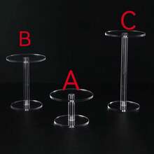 Wielofunkcyjny okrągły stojak ekspozycyjny z akrylu, przezroczysty stojak ekspozycyjny na lalki wykonujące gesty, kosmetyki, perfumy, drobne przedmioty, akrylowa biżuteria, stojak ekspozycyjny na zegarki.