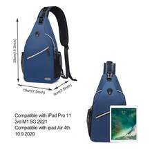 Mochila Sling Multiusos para Senderismo y Viaje - Unisex Adulto, Nº166 en de Mochilas de Acampada en - Blanco Marfil - Ver 5