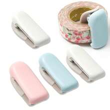 3pcs Mini Washi Tape Cutter Clip Set, 48mm Mini Portable Hand-Tearable Tape Dispenser, Cute Clip For Home, Office & School Use