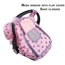 DODO NICI Infant Car Seat Cover-Breathable & Cozy Canopy For Infant Carriers Machine Washable With Dotted Minky - Multicolor - View 3