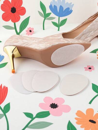 Suricat 4 قطع من مانعات الانزلاق للأحذية - واقيات سيليكون سميكة لاصقة ذاتيًا - وسادات مضادة للانزلاق للأحذية - معززات الإمساك للأحذية - وسادات مانعة للانزلاق - ملصقات واقية للأحذية ذات الكعب العالي