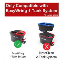 Triangle Cleaning Mop Replacement Head For O-Cedar EasyWring Microfibers Spin Mop Refill, 3 Pack ,White - trắng - Xem 5