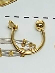 1 Stück 18 Karat vergoldeter eleganter Schmetterling Nasenring, Allergiearmer leichter Nasenstecker Ohrringe Nasen Piercing Schmuck/Nasenring/Nasen Accessoire, Titan Stahl in Goldfarbe, unisex Piercing Schmuck, geeignet für den täglichen Gebrauch oder als Geschenk