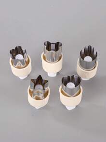 Forme de biscuiți din oțel inoxidabil pentru fructe și legume, includ matriță de ștanțare și design fluture, potrivite pentru copt în bucătărie și kit de decorare DIY Creative pentru cutia de prânz