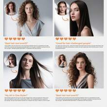 ATOPSKINS 6-In-1 Rose Gold High-Speed Brushless Motor Hot Air Brush Set, 200 Million Negative Ions, Curling Iron & Straightener, Ideal Gift For Hairstyling, High Power Fast Heating, Suitable For All Hair Types