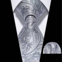 Men Tie Sets Classic Fashion Necktie Set For Business Party - White - View 1
