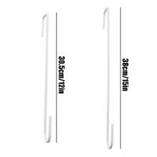 1 pezzo Gancio in ferro robusto per ghirlande da appendere alla porta d'ingresso - Design alto per esterni, ganci neri per decorazioni natalizie, pasquali e di Capodanno, decorazioni durevoli per ghirlande e fiori sulla porta, ghirlande natalizie per la porta d'ingresso, design elegante del gancio, lavorazione in materiale di qualità