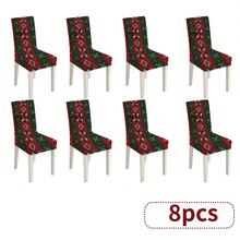 1 ou 4 ensembles de table et chaises avec motifs de Noël ou de flocons de neige, ensemble de table et chaises saisonniers de 45 x 60 cm, décoration de table de fête, décoration de la maison, décoration de Noël, fournitures de fête