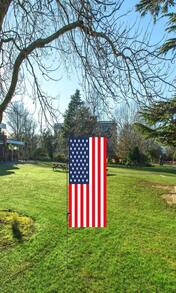 HOOSUN Garden Flag Stand,Sturdy Garden Flag Holder Pole For Outside House,Yard Flags Holder With One Tiger Clip,Yard Banner Pole For Holiday Flags Decorations Outdoor Lawn - ColorA - View 8