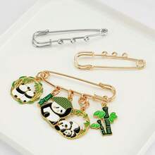 5pcs Iron 3-Hole 5-Hole Extra-Large Brooch Pins, Suitable For Brooch DIY School Office Accessories Shirts Jacket Jewelry Christmas Halloween Clothes Pin Funny Cute Teacher Gifts Costume Accessories Bag Charms