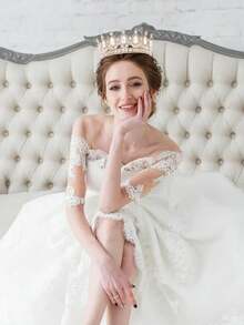 1pc Luxury Diamond Crystal Princess Bridal Crown,For Birthday Wedding Party Exquisite Elegant Women Decoration Crown Headpiece Bride's Tiara