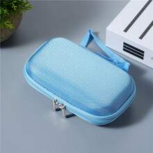 1 pieza Estuche protector de cámara digital de tarjeta pequeña, Estuche de cámara CCD mini, Bolsa de almacenamiento de auriculares con cremallera, Estuche para auriculares inalámbricos y organizador de cables, Organizador electrónico impermeable y portátil para viajes, para tecnología, para mujeres y para hombres