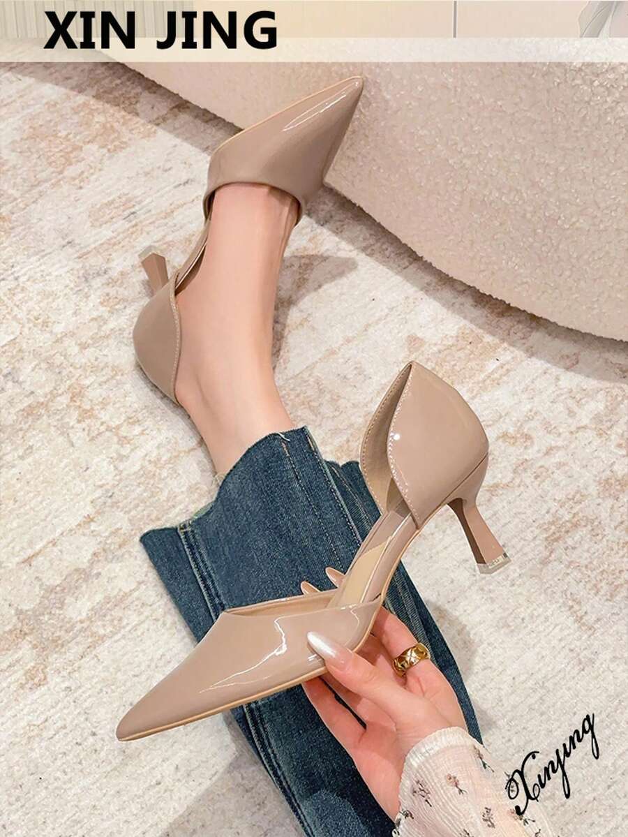 Xin Jing Shoes 女士时尚镂空高跟鞋，优雅，派对鞋
