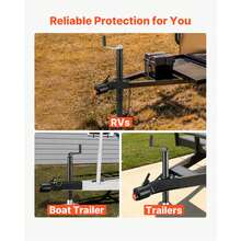 Trailer Lock, Fits 2-5/16-Inch Cast Ball Couplers, Heavy Duty Hitch Lock With 3 Keys Secures Security Chains, Corrision-Resistant, Anti-Theft RV Trailer Locks For RV, Trailer, Boat - Cast Ball Coupler - 查看 6