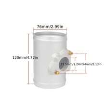 Air Flow Sensor Adapter, Air Intake Manifold Modification Accessories Sensor Flange Air Flow Meter Base Suitable For - Silver - View 11