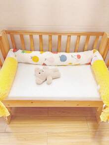 1 Stück Baby Bettschutz, Säuglings Anti-Kollisions Weichpolster, Kindersicherheitszaun, Seitenschläfer Langes Zylinder Beruhigungskissen, Abnehmbarer Langer Zylinder Rundumzaun, Baby Beinpolster, Bonbon Kissen für Kinderbett, Weiches Stoßpolster Anti-Kollisions Plüsch Kinderbettschutz