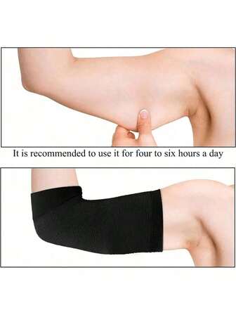 Arm Slimming Sleeves, Elastic Arm Slimming Compression Shaper, Wrap-Around Sports Fitness Arm Shaper Suitable For Women, Girls, Weight Loss, Outdoor, Sports, Travel, Home, Office, School