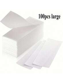 100片/50片装白色无纺布脱毛纸，一次性快速脱毛蜡纸，护肤快速撕除脱毛蜡贴
