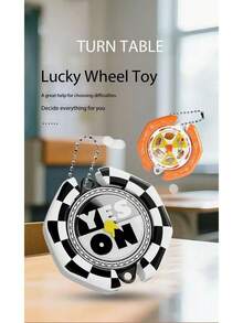 1 szt. Koło, kreatywny, nowatorski kręcioł, który pomaga w podejmowaniu decyzji, kręci się poprzez naciśnięcie boków, można go również zawiesić na torbie lub używać jako breloka (losowy kolor środkowej dłoni, losowe ułożenie palca) - Wielokolorowe - Zobacz 8
