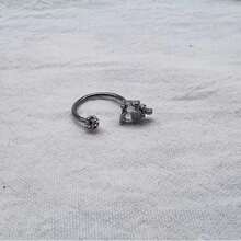 1pcs  Heart Titanium Steel Lip Ring Cute Piercing Jewelry - Pink - View 4