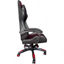 Silla Gamer Reclinable 145° con Soporte Lumbar y Reposacabezas, Asiento Ergonómico para Gaming, Silla de Oficina con Reposabrazos, Silla Cómoda para Escritorio, Silla de Juegos en Negro y Azul - Negro/Azul - Ver 6