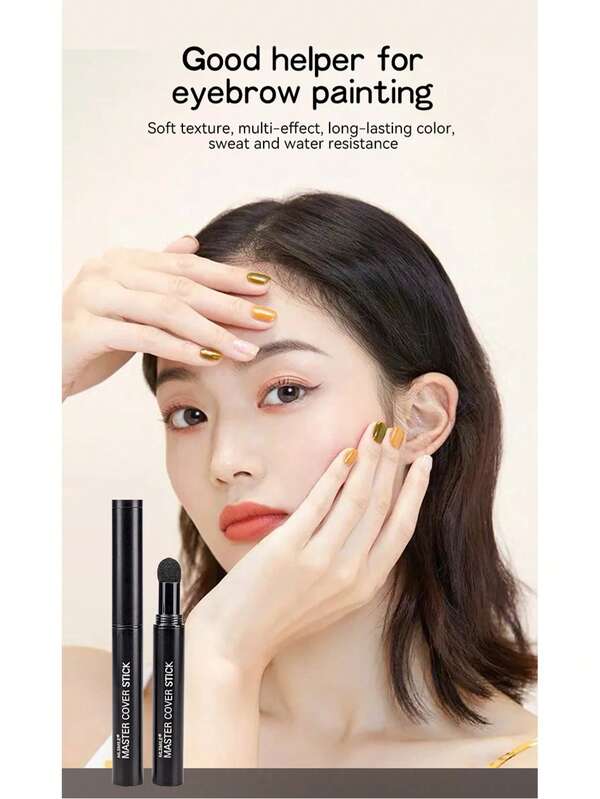 6-Color Hairline Contouring Stick Nose Shadow Powder Hairline Filler Powder Eyebrow Powder Hairline Filling Tool