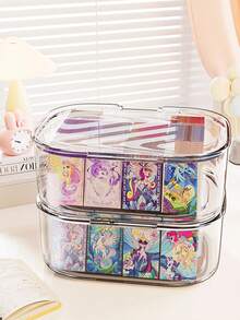 1 Peça Caixa de Joias Transparente de Acrílico, Organizador de Acessórios de Cabelo para Presilhas, Faixas de Cabelo, Scrunchies, Pulseiras