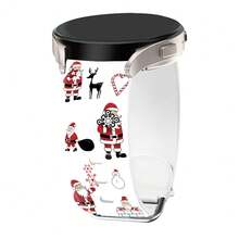 20mm 22mm Christmas Watch Bands Compatible With Samsung Galaxy Watch 7 6 5 4 3 FE / Watch 5 Pro,Holiday Theme Santa Claus Snowman Printed Smartwatch Silicone Adjustable Strap For Amazfit GTS GTR