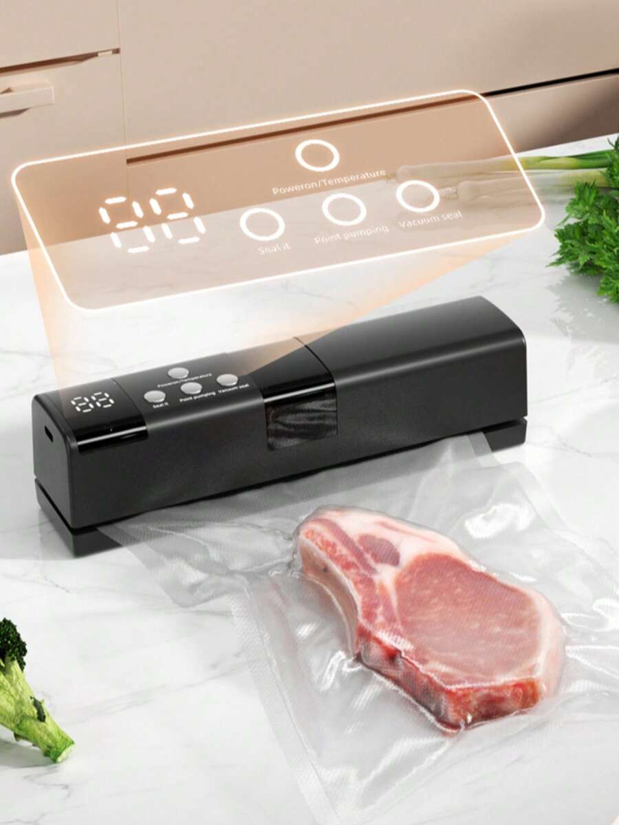 Portable Sealing Machine, Wireless Rechargeable Mini Vacuum Sealer For Food, Automatic, Suitable For Indoor & Outdoor Use, Seals Wet & Dry Foods, Keeps Food Fresh - Multicolor - View 1