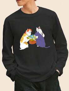 Men Plus Size T-Shirts - 灰色 - 查看 2