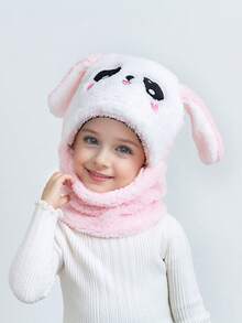 1pc Panda Kids Hat With Scarf, Cute & Adorable Plush Warm Earflap Hat For Toddler Boys Girls 1-4Y, 4-6Y, 7-10Y, 11Y-Adult, Suitable For Indoor, Outdoor, Cosplay, Party, Children Gift - A - View 12