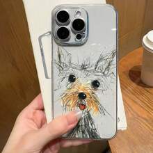Carcasa transparente con estampado de lindo patrón de cachorro para iPhone 16, 15, 14, 13, 12, 11, PLUS Pro max, resistente al desgaste y a la caída, versátil en moda, regalo sorpresa para niñas. - Color mezclado 1-472 - Ver 9