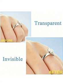 Set de 12 piezas Ajustador de anillo de resina, almohadilla de ajuste de talla invisible para anillos sueltos, se ajusta a todos los tamaños de dedos. Ajustador de anillo invisible para anillos sueltos - Múltiples tamaños de dedos, ajustes de anillo cómodos y protectores - Herramienta de redimensionamiento transparente para ajustar anillos sueltos, Guardián de joyería para anillos sueltos, Ajustador de anillo que se ajusta a cualquier anillo, Surtido de tamaños de ajustador de anillo para mujer