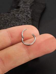 1 pieza Aro con bisagra de titanio grado implante 16G/18G/20G - Aro para cartílago, piercing de nariz, aro de septum, clicker sin costura, pendiente de aro pequeño (5-12mm)